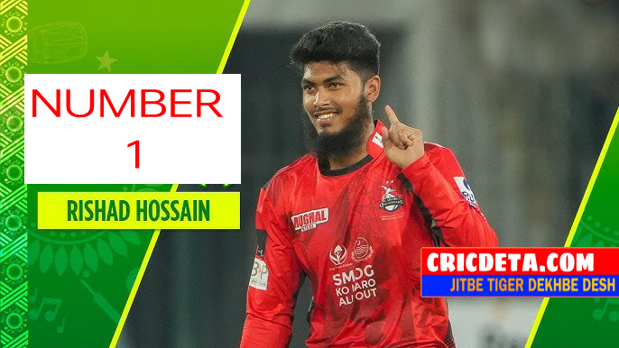 পিএসএলে সেরা বোলার রিশাদ হোসেন